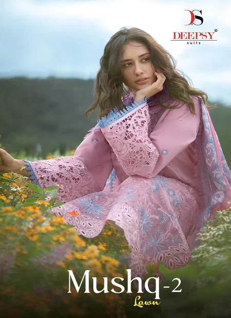 Mushq 2 By Deepsy Lawn Cotton Dupatta Pakistani Salwar Kameez Bulk Orders In India